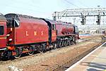 "Duchess of Sutherland waits at Crewe for the train from Euston.17/6/2