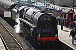 92214 arrives at Ramsbottom with the 1330 to Rawtenstall