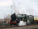 6024 King Edward 1 departs Didcot. 17.03.2007