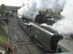 Manston and Tangmere depart Swanage. 02.05.09