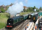 Manston departs Swanage. 02.05.09