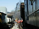 Ecclesbourne Valley Railway Steam Crane in Action, 5.4.2006