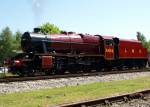 Red 8F's returns to steam at Peak Rail 24.5.2009.