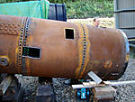 Ecclesbourne Valley Railway Andrew Barclay 0-4-0T: Spliting the boiler: 4