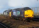 37607 and 37667 At Dawlish Warren.