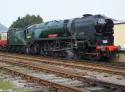 34054 'Sir Keith Park' Working As 34098 'Templecombe' at Minehead.