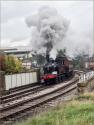 Coal Tank Leaving Keighley With Vintage Coachs