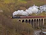 Cotton Mills Express at Lydgate Viaduct 22.11.08