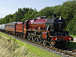 Leander arriving at Irwell Vale