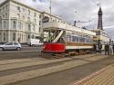 Vinatge Car 31 And Sheffield Tram Loading At Talbot Square