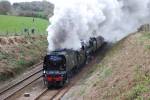 34067.Tangmere and  70013 Oliver Cromwell. 7-4-09.