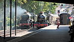 6024.King Edward 1 & 7827 Lydham Manor.Paignton Station.05.08.07.