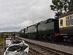 34046 and 34007 leaving Williton.04.10.08.