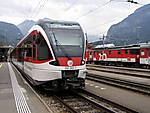 Interlaken train at Meiringen. Very Futuristic!