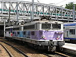 SNCF 817083 + 2 other locos + Line 2 Metro Train, Gare du Nord, Paris