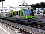 The head of an 11-car EMU combo - Thun Station