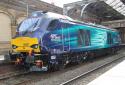 DRS Vossloh # 68007 "Valiant" @ Preston 01/09/2014.
