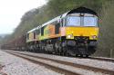 # 66846 + 66850 @ Hoghton 20/04/2012.