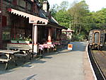 Lakeside and Haverthwaite station in the sun 2008.