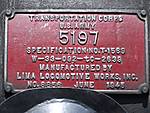 US Army Works Plate of 5197 @ the ELR.