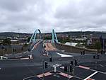 The finished road bridge over the railway @ Blackburn.