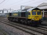 Freightliner 66597 @ Carnforth 13/03/2009.