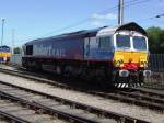 Class 66 # 66411 @ DRS open day 11/07/2009.