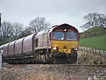 EWS 66150 @ Hellifield 13/03/2008.