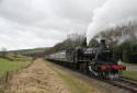 Ivatt 2MT # 46443 @ Irwell Vale ELR 06/02/2011.