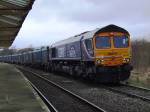 GBRf # 66725 @ Hellifield Station 26/02/2009.